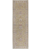 Ziegler 2'7'' X 8'0'' Hand-Knotted Wool Rug 2'7'' x 8'0'' (78 X 240) / Green / Ivory