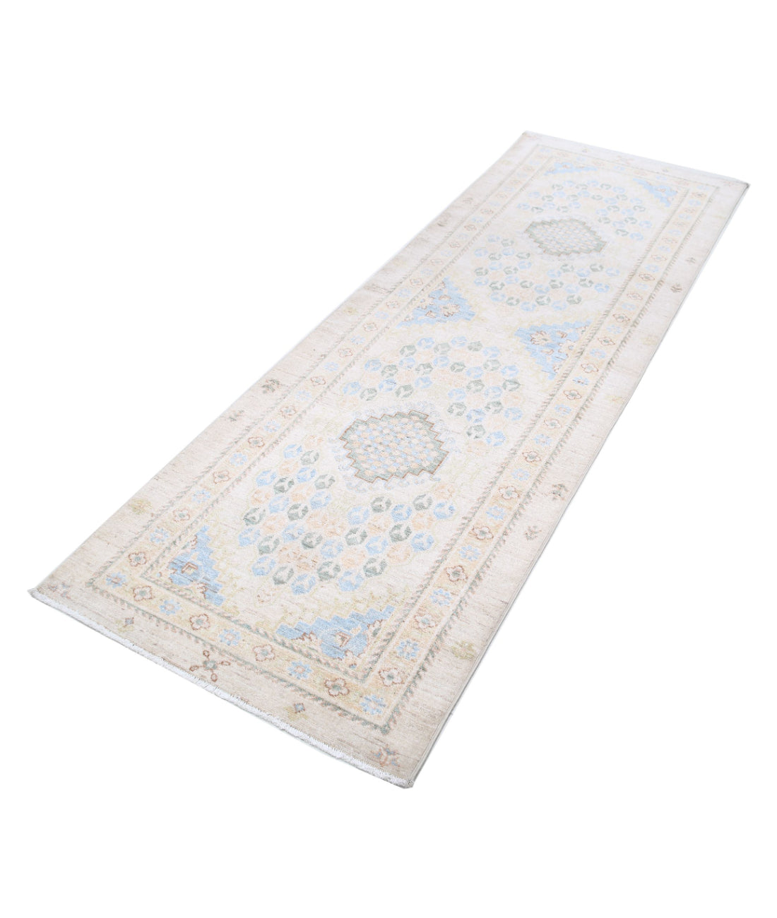 Ziegler 2'7'' X 7'11'' Hand-Knotted Wool Rug 2'7'' x 7'11'' (78 X 238) / Ivory / Ivory