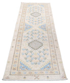 Ziegler 2'7'' X 7'11'' Hand-Knotted Wool Rug 2'7'' x 7'11'' (78 X 238) / Ivory / Ivory