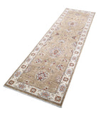 Ziegler 2'6'' X 8'8'' Hand-Knotted Wool Rug 2'6'' x 8'8'' (75 X 260) / Brown / Ivory