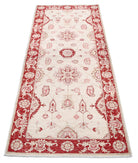 Ziegler 2'7'' X 6'8'' Hand-Knotted Wool Rug 2'7'' x 6'8'' (78 X 200) / Ivory / Red