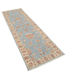 Ziegler 2'7'' X 7'10'' Hand-Knotted Wool Rug 2'7'' x 7'10'' (78 X 235) / Blue / Ivory