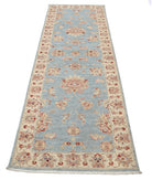 Ziegler 2'7'' X 7'10'' Hand-Knotted Wool Rug 2'7'' x 7'10'' (78 X 235) / Blue / Ivory