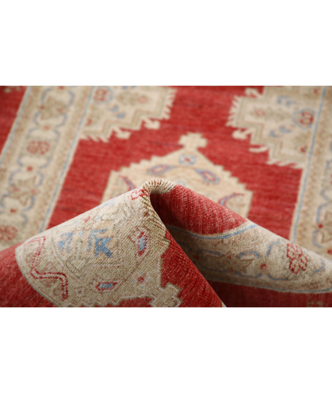 Ziegler 2'9'' X 7'1'' Hand-Knotted Wool Rug 2'9'' x 7'1'' (83 X 213) / Red / Red