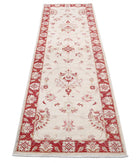 Ziegler 2'7'' X 8'2'' Hand-Knotted Wool Rug 2'7'' x 8'2'' (78 X 245) / Ivory / Red