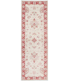 Ziegler 2'7'' X 8'2'' Hand-Knotted Wool Rug 2'7'' x 8'2'' (78 X 245) / Ivory / Red