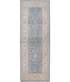 Ziegler 2'11'' X 8'8'' Hand-Knotted Wool Rug 2'11'' x 8'8'' (88 X 260) / Blue / Blue