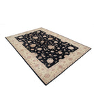 Ziegler 6'8'' X 9'4'' Hand-Knotted Wool Rug 6'8'' x 9'4'' (200 X 280) / Black / Ivory