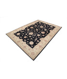 Ziegler 6'8'' X 9'4'' Hand-Knotted Wool Rug 6'8'' x 9'4'' (200 X 280) / Black / Ivory