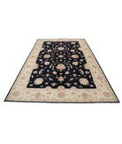 Ziegler 6'8'' X 9'4'' Hand-Knotted Wool Rug 6'8'' x 9'4'' (200 X 280) / Black / Ivory