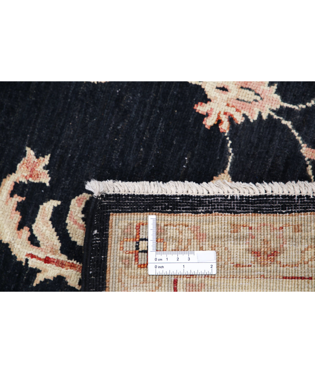 Ziegler 6'8'' X 9'4'' Hand-Knotted Wool Rug 6'8'' x 9'4'' (200 X 280) / Black / Ivory