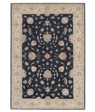 Ziegler 6'8'' X 9'4'' Hand-Knotted Wool Rug 6'8'' x 9'4'' (200 X 280) / Black / Ivory