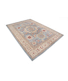 Ziegler 7'1'' X 10'2'' Hand-Knotted Wool Rug 7'1'' x 10'2'' (213 X 305) / Blue / Ivory