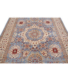 Ziegler 7'1'' X 10'2'' Hand-Knotted Wool Rug 7'1'' x 10'2'' (213 X 305) / Blue / Ivory