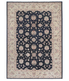 Ziegler 6'10'' X 9'6'' Hand-Knotted Wool Rug 6'10'' x 9'6'' (205 X 285) / Black / Ivory