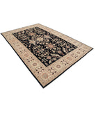 Ziegler 6'7'' X 9'9'' Hand-Knotted Wool Rug 6'7'' x 9'9'' (198 X 293) / Black / Ivory