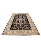 Ziegler 6'7'' X 9'9'' Hand-Knotted Wool Rug 6'7'' x 9'9'' (198 X 293) / Black / Ivory