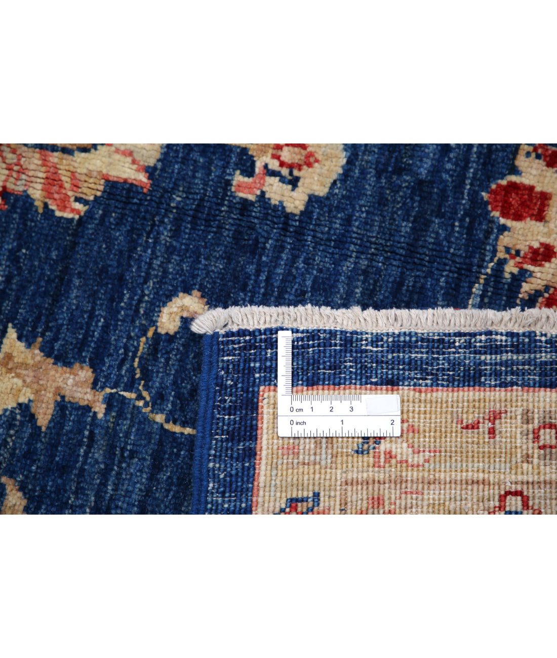 Ziegler 6'9'' X 9'3'' Hand-Knotted Wool Rug 6'9'' x 9'3'' (203 X 278) / Blue / Ivory