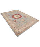 Ziegler 6'8'' X 9'7'' Hand-Knotted Wool Rug 6'8'' x 9'7'' (200 X 288) / Blue / Ivory