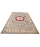 Ziegler 6'8'' X 9'7'' Hand-Knotted Wool Rug 6'8'' x 9'7'' (200 X 288) / Blue / Ivory