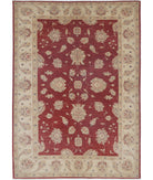 Ziegler 6'7'' X 9'4'' Hand-Knotted Wool Rug 6'7'' x 9'4'' (198 X 280) / Red / Ivory