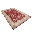 Ziegler 6'7'' X 9'8'' Hand-Knotted Wool Rug 6'7'' x 9'8'' (198 X 290) / Red / Ivory