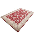 Ziegler 6'7'' X 9'8'' Hand-Knotted Wool Rug 6'7'' x 9'8'' (198 X 290) / Red / Ivory