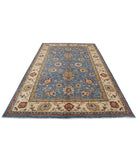 Ziegler 6'8'' X 9'8'' Hand-Knotted Wool Rug 6'8'' x 9'8'' (200 X 290) / Blue / Ivory