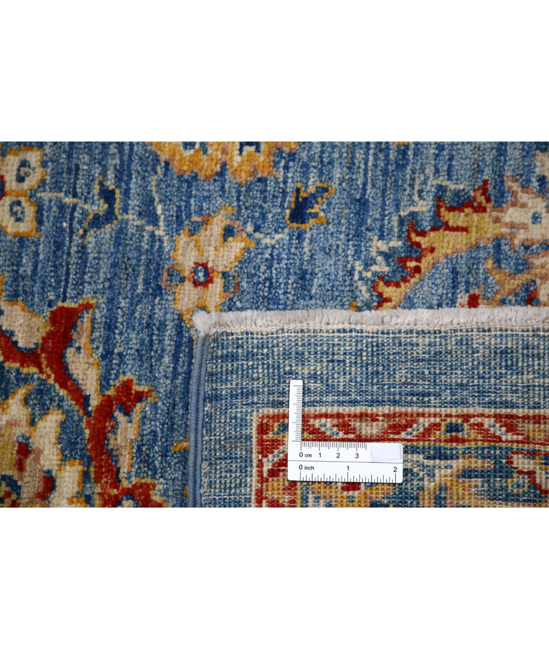 Ziegler 6'8'' X 9'8'' Hand-Knotted Wool Rug 6'8'' x 9'8'' (200 X 290) / Blue / Ivory