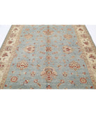 Ziegler 6'9'' X 9'8'' Hand-Knotted Wool Rug 6'9'' x 9'8'' (203 X 290) / Blue / Ivory