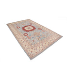 Ziegler 6'4'' X 10'0'' Hand-Knotted Wool Rug 6'4'' x 10'0'' (190 X 300) / Blue / Ivory