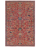 Ziegler 6'1'' X 9'7'' Hand-Knotted Wool Rug 6'1'' x 9'7'' (183 X 288) / Red / Red