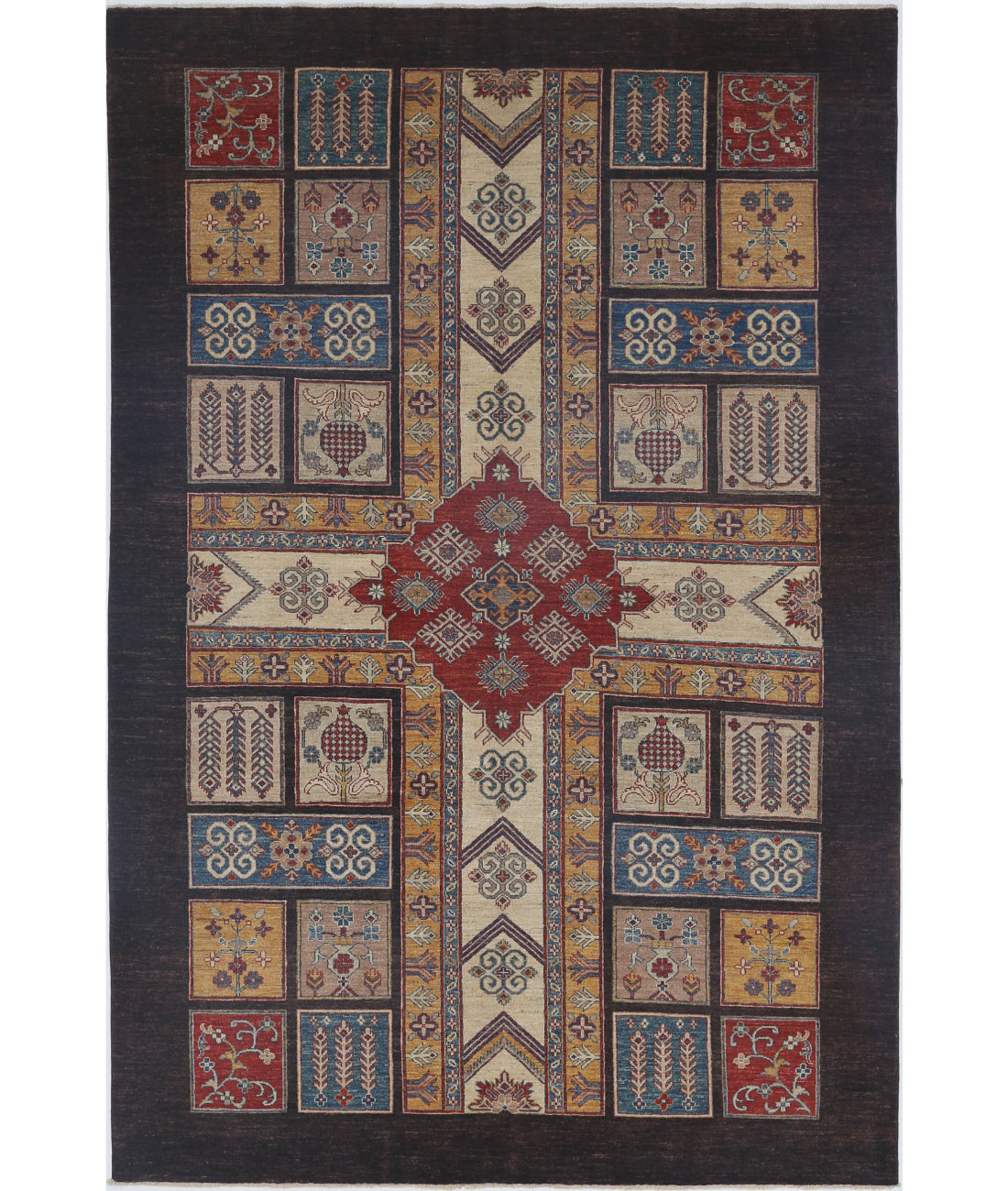 Ziegler 6'6'' X 9'10'' Hand-Knotted Wool Rug 6'6'' x 9'10'' (195 X 295) / Multi / Black