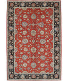 Ziegler 6'5'' X 9'5'' Hand-Knotted Wool Rug 6'5'' x 9'5'' (193 X 283) / Red / Black