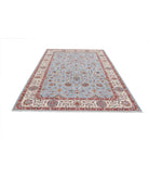 Ziegler 6'9'' X 9'8'' Hand-Knotted Wool Rug 6'9'' x 9'8'' (203 X 290) / Blue / Ivory