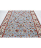 Ziegler 6'9'' X 9'8'' Hand-Knotted Wool Rug 6'9'' x 9'8'' (203 X 290) / Blue / Ivory