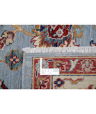 Ziegler 6'9'' X 9'8'' Hand-Knotted Wool Rug 6'9'' x 9'8'' (203 X 290) / Blue / Ivory