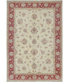 Ziegler 6'6'' X 9'5'' Hand-Knotted Wool Rug 6'6'' x 9'5'' (195 X 283) / Ivory / Red