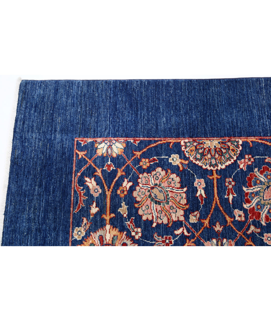 Ziegler 6'10'' X 9'3'' Hand-Knotted Wool Rug 6'10'' x 9'3'' (205 X 278) / Blue / Blue