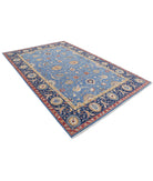 Ziegler 6'6'' X 9'8'' Hand-Knotted Wool Rug 6'6'' x 9'8'' (195 X 290) / Blue / Blue