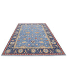 Ziegler 6'6'' X 9'8'' Hand-Knotted Wool Rug 6'6'' x 9'8'' (195 X 290) / Blue / Blue