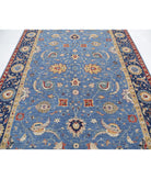 Ziegler 6'6'' X 9'8'' Hand-Knotted Wool Rug 6'6'' x 9'8'' (195 X 290) / Blue / Blue