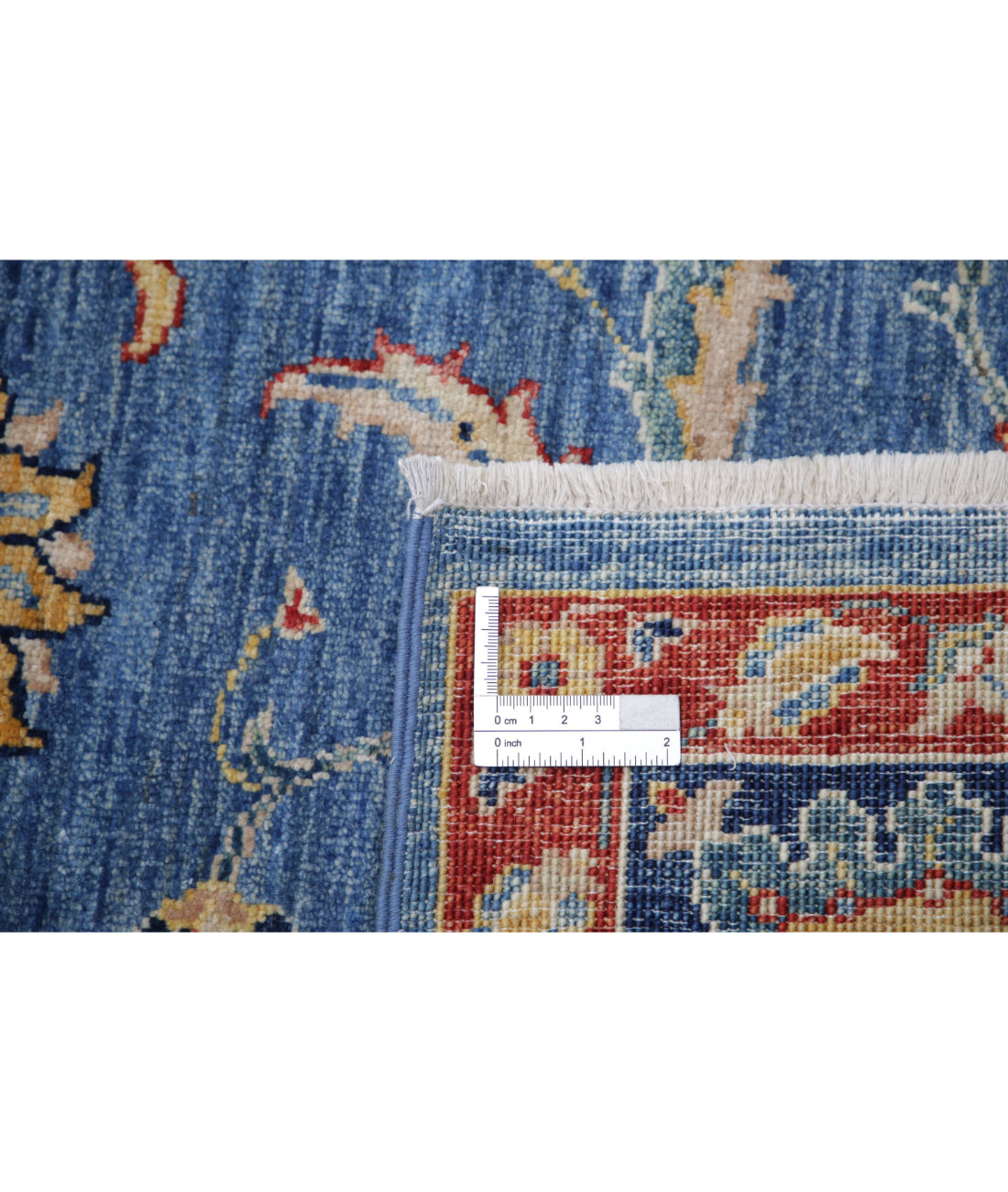 Ziegler 6'6'' X 9'8'' Hand-Knotted Wool Rug 6'6'' x 9'8'' (195 X 290) / Blue / Blue