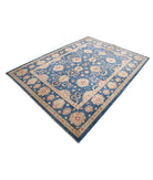 Ziegler 6'3'' X 8'4'' Hand-Knotted Wool Rug 6'3'' x 8'4'' (188 X 250) / Blue / Blue