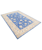 Ziegler 5'8'' X 7'10'' Hand-Knotted Wool Rug 5'8'' x 7'10'' (170 X 235) / Blue / Ivory