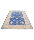 Ziegler 5'8'' X 7'10'' Hand-Knotted Wool Rug 5'8'' x 7'10'' (170 X 235) / Blue / Ivory