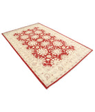 Ziegler 5'5'' X 8'6'' Hand-Knotted Wool Rug 5'5'' x 8'6'' (163 X 255) / Red / Ivory