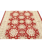 Ziegler 5'5'' X 8'6'' Hand-Knotted Wool Rug 5'5'' x 8'6'' (163 X 255) / Red / Ivory