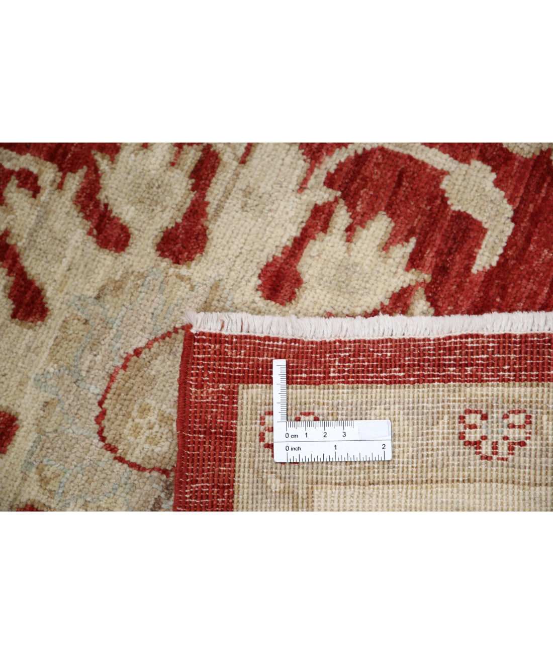 Ziegler 5'5'' X 8'6'' Hand-Knotted Wool Rug 5'5'' x 8'6'' (163 X 255) / Red / Ivory