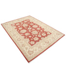 Ziegler 5'7'' X 7'5'' Hand-Knotted Wool Rug 5'7'' x 7'5'' (168 X 223) / Red / Ivory